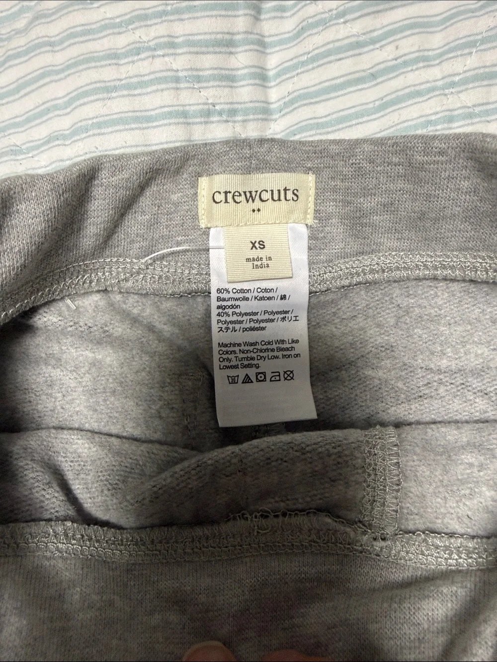 Crewcuts Gray Camo Athletic Shorts with Drawstring NWOT XS